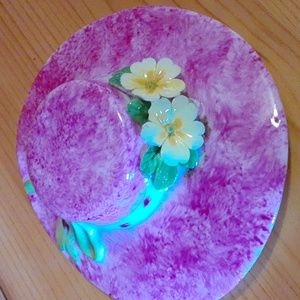 Antique bone china hat